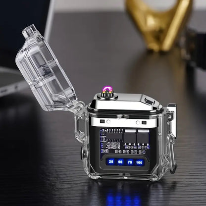 Transparent Shell Electronic Pulse Lighter