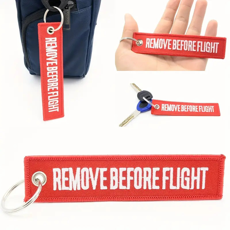 Keychain "REMOVE BEFORE FLIGHT"